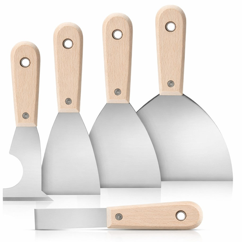 5-Piece Scraper Tool Putty Knife Set