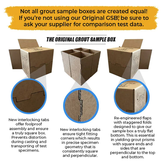 Grout Sample Box - Case of 25
