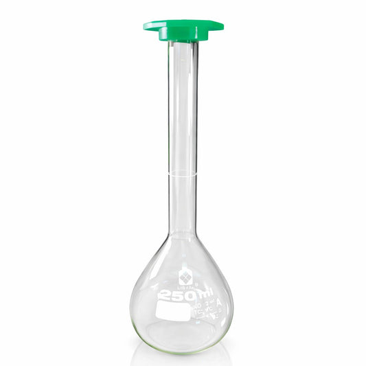 Volumetric Flask with Snap Cap Available in 100mL. 250mL, 500mL & 1000mL