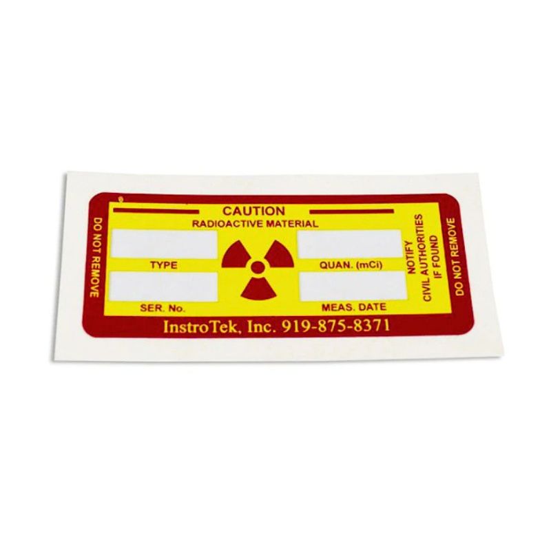 Radiation Label - Adhesive Back