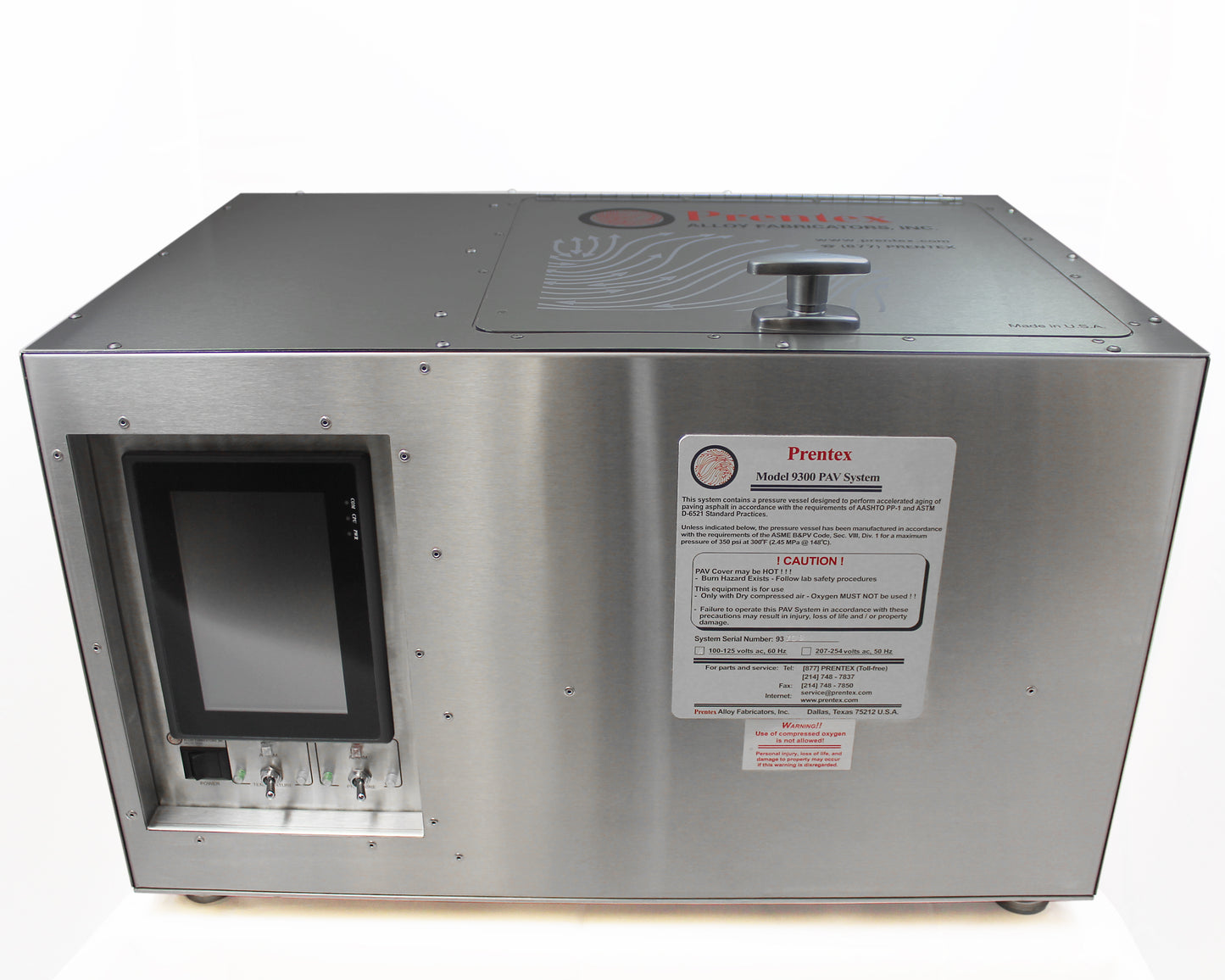 Prentex Pressure Aging Vessel - PAV 9500