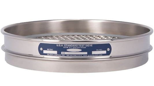 8" Sieves - Choose Half or Full Height - Stainless Frame & Mesh