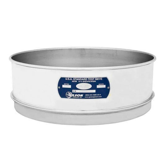 12" Sieves - Full Height - Stainless Steel Frame & Mesh