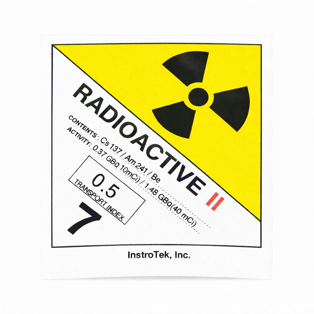 Yellow II Transport Label - InstroTek Xplorer Series