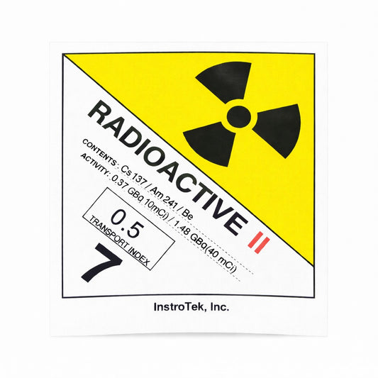 Yellow II Transport Label - InstroTek Xplorer Series