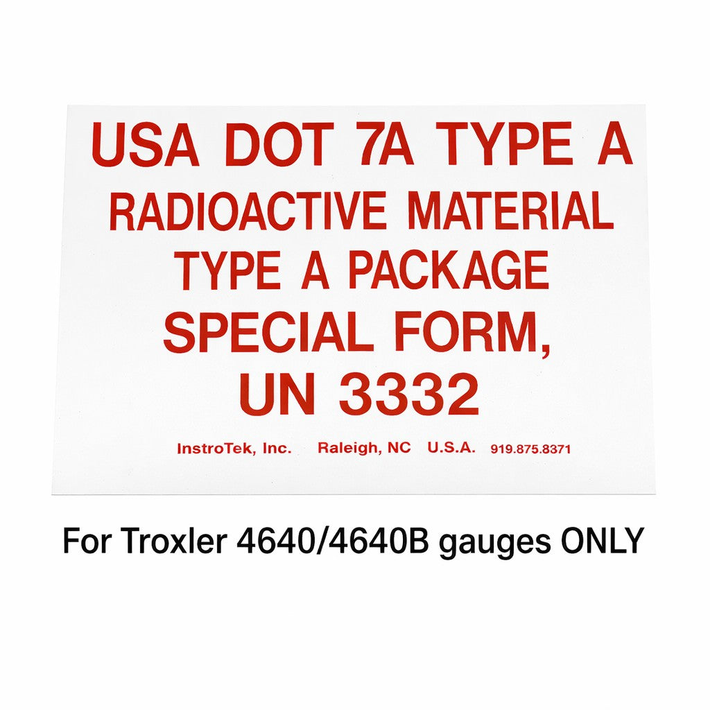Type A Label - Non RQ for 4640