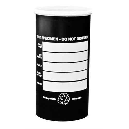 4" x 8" Plastic Cylinder Molds with Flat or Domed Lid, Generic, Case of 36