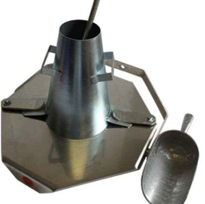 Slump Cone Kit with Plate, Cone, Rod, & Scoop