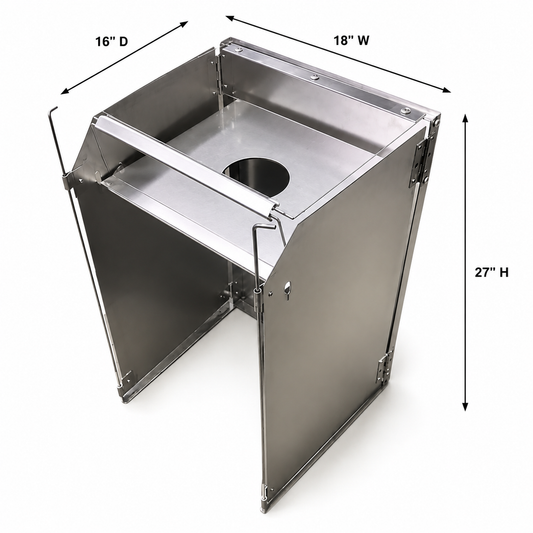 Field Density Table Includes Stainless Steel Weighing Cradle