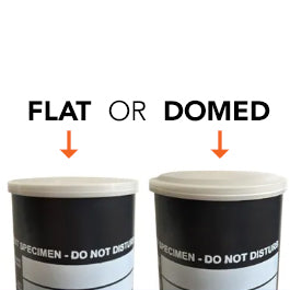 4" x 8" Plastic Cylinder Molds with Flat or Domed Lid, Generic, Case of 36