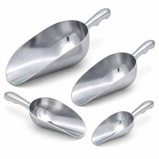 Aluminum Round Bottom Scoops