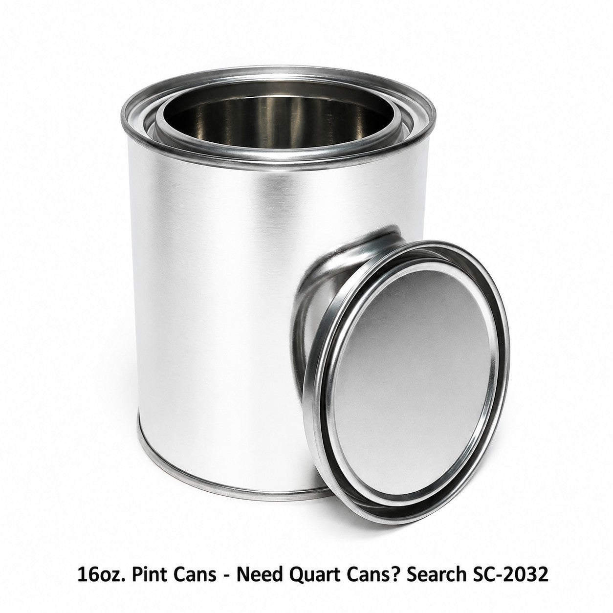 Pint (16oz.) Liquid AC Can - Case of 50 w/ Lids
