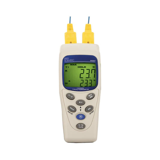Type K/J Basic Digital Thermometer - Two Channel