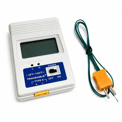 K-Type Pocket-Size °F Thermometer, Traceable