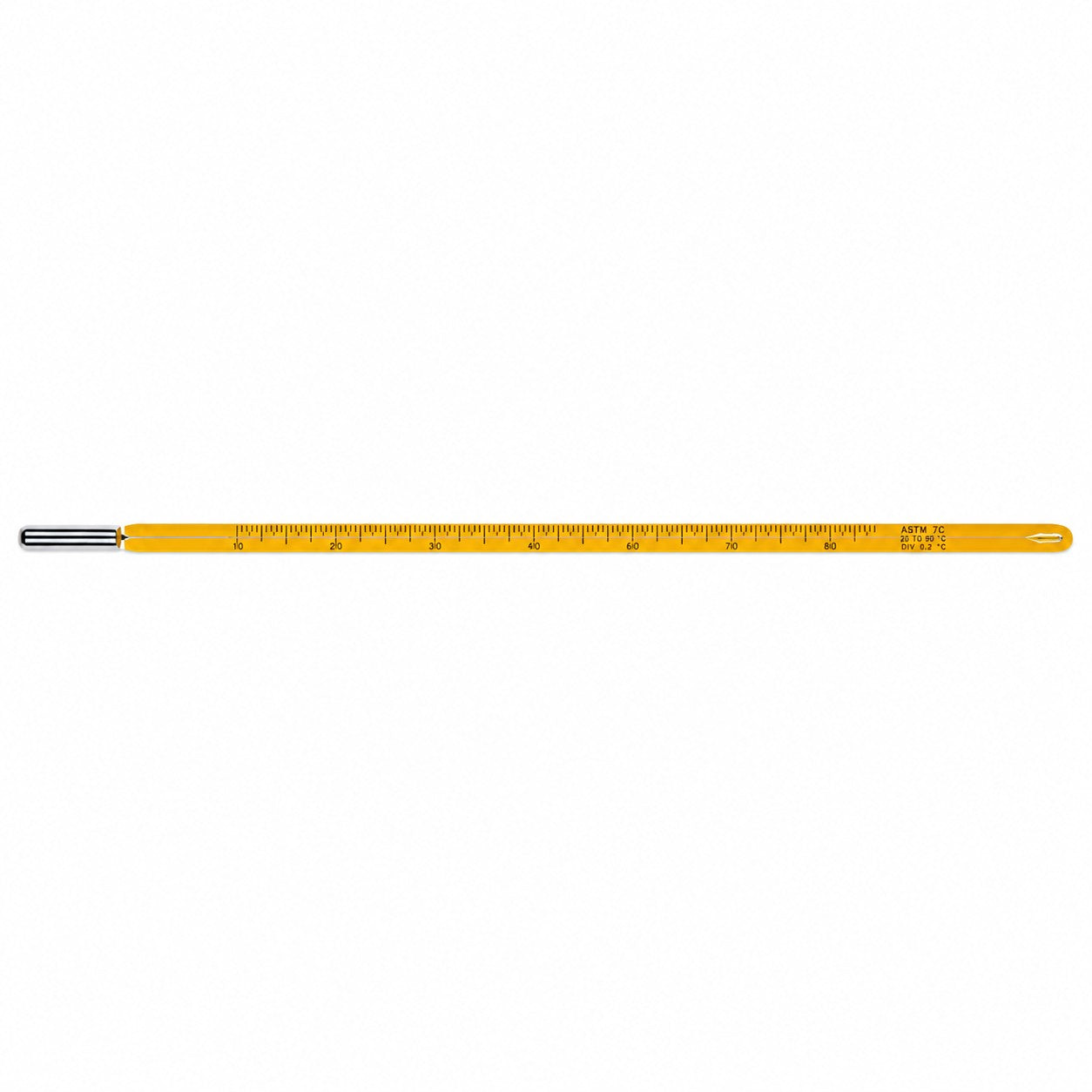 ASTM 7C, -2°/300°C x 1.0°C, Hg, Total Imm 390mm - Low Distillation
