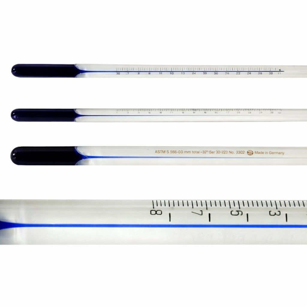 Non-Mercury Blue Spirit ASTM 17C Saybolt Viscosity Thermometer