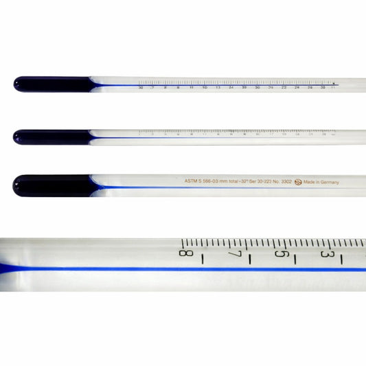 Non-Mercury Blue Spirit ASTM 17C Saybolt Viscosity Thermometer