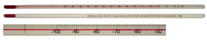 12" Thermometer, 20 to 400°F x 2° - choose Mercury or Non-Mercury