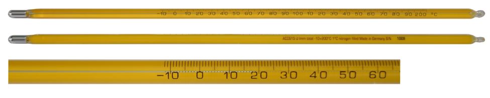 12" Thermometer, 20 to 400°F x 2° - choose Mercury or Non-Mercury