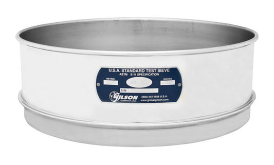 12" Sieves - Full Height - Stainless Steel Frame & Mesh