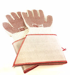 Gauntlet Cuff Grip‘n Hot Mill Glove, 14" Length