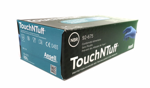 TNT® Blue Nitrile Disposable Gloves - 100 Pair/Box