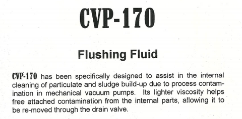 Vacuum Pump Flushing Fluid - 1 Gallon