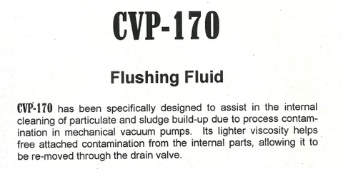 Vacuum Pump Flushing Fluid, 1-Gallon