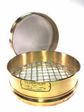 12" Sieves - Full Height - Brass w/ SS Mesh