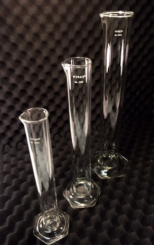 Hydrometer Cylinder Available in 250ml, 500ml, and 100ml.