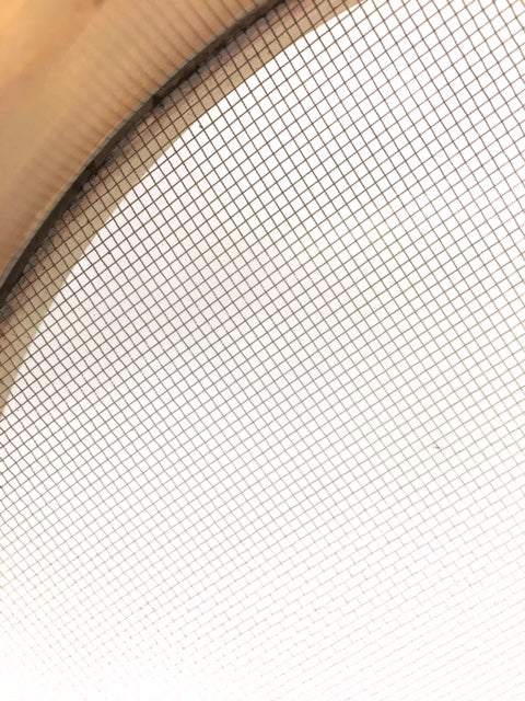 12" Sieve (Full Height) #200, Brass with Stainless Steel Mesh WITH backup cloth.