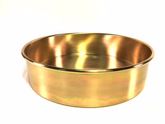 8" x 2" Deep Brass Sieve Pan