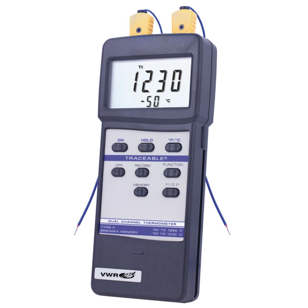 Vwr Termometer VWR® Dual Channel Thermometer – HMA Lab Supply