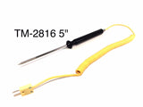 Type K Thermocouple with Handle - Available in 5" or 8" Probe Lengths