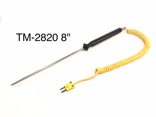 8" Type K Thermocouple with Handle
