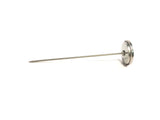 8" Dial Stem Thermometer, Round Glass Face 0-400°F