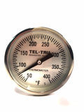 HMA's 50-400°F Glass Dial 5 in. Stem Thermometer 1.75 in. Dial