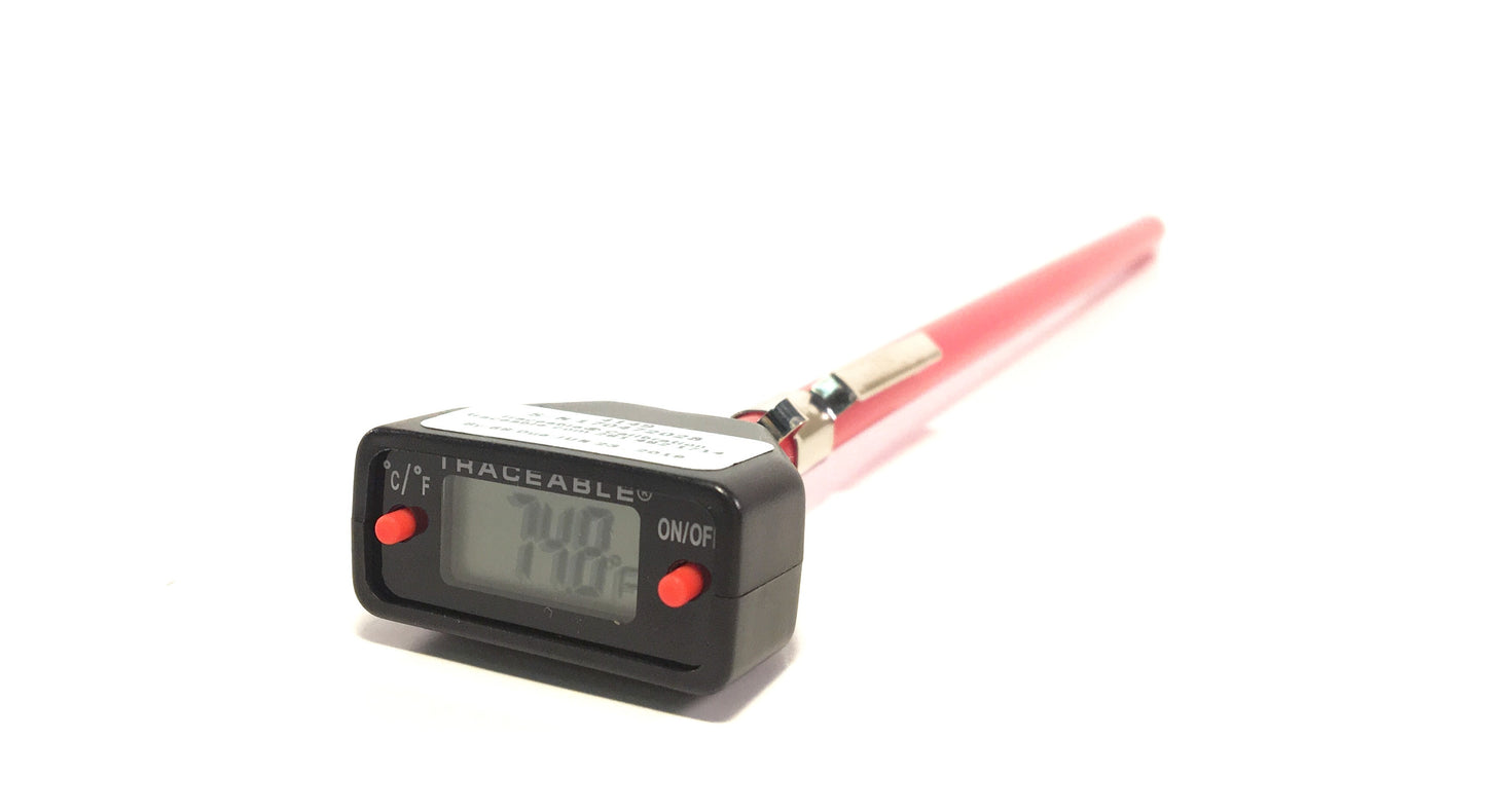 8" Long-Stem Digital Truck Thermometer, 280°C x 0.1°C