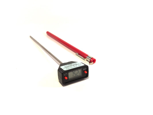8" Long-Stem Digital Truck Thermometer, 280°C x 0.1°C