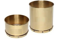 12" x 6" Wet Wash Sieve,Brass with Stainless Steel, #200, WITH backup cloth.